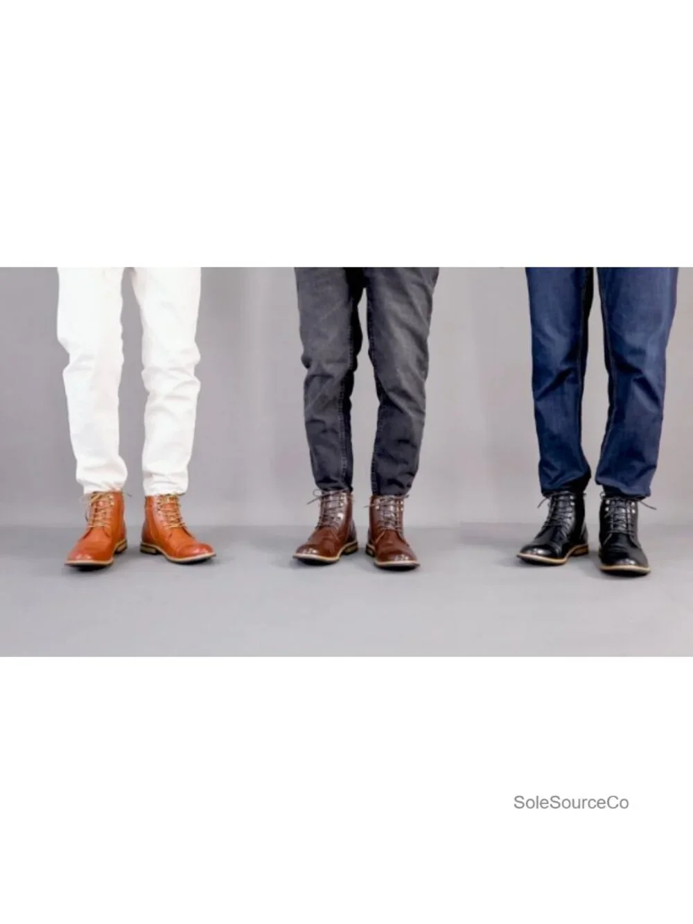 Men's Wingtip Derby Dress Boots Leather Lined Side Zip Ankle